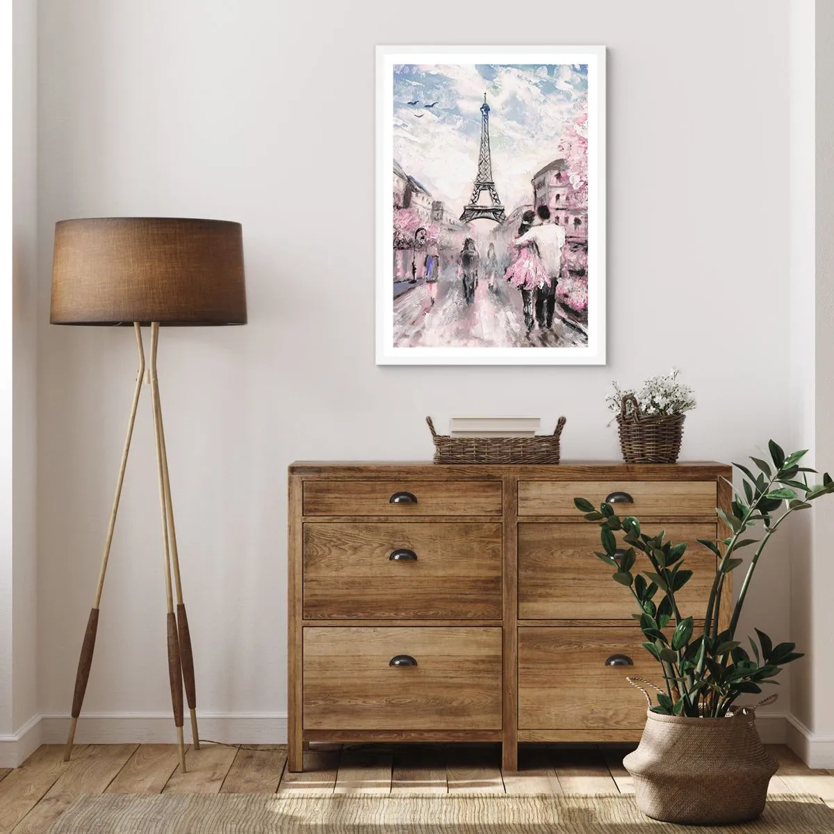 Affisch i vit ram - Bli kär bara i... - 70x100 cm