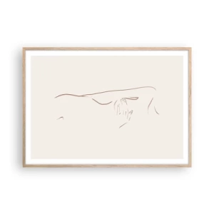 Affisch i ram av ljusek - Begärans form - 100x70 cm