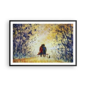 Affisch i svart ram - Magisk stund - 91x61 cm