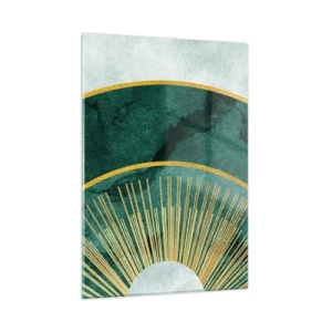 Glastavla - Bild på glas - Ett annorlunda solsystem - 50x70 cm