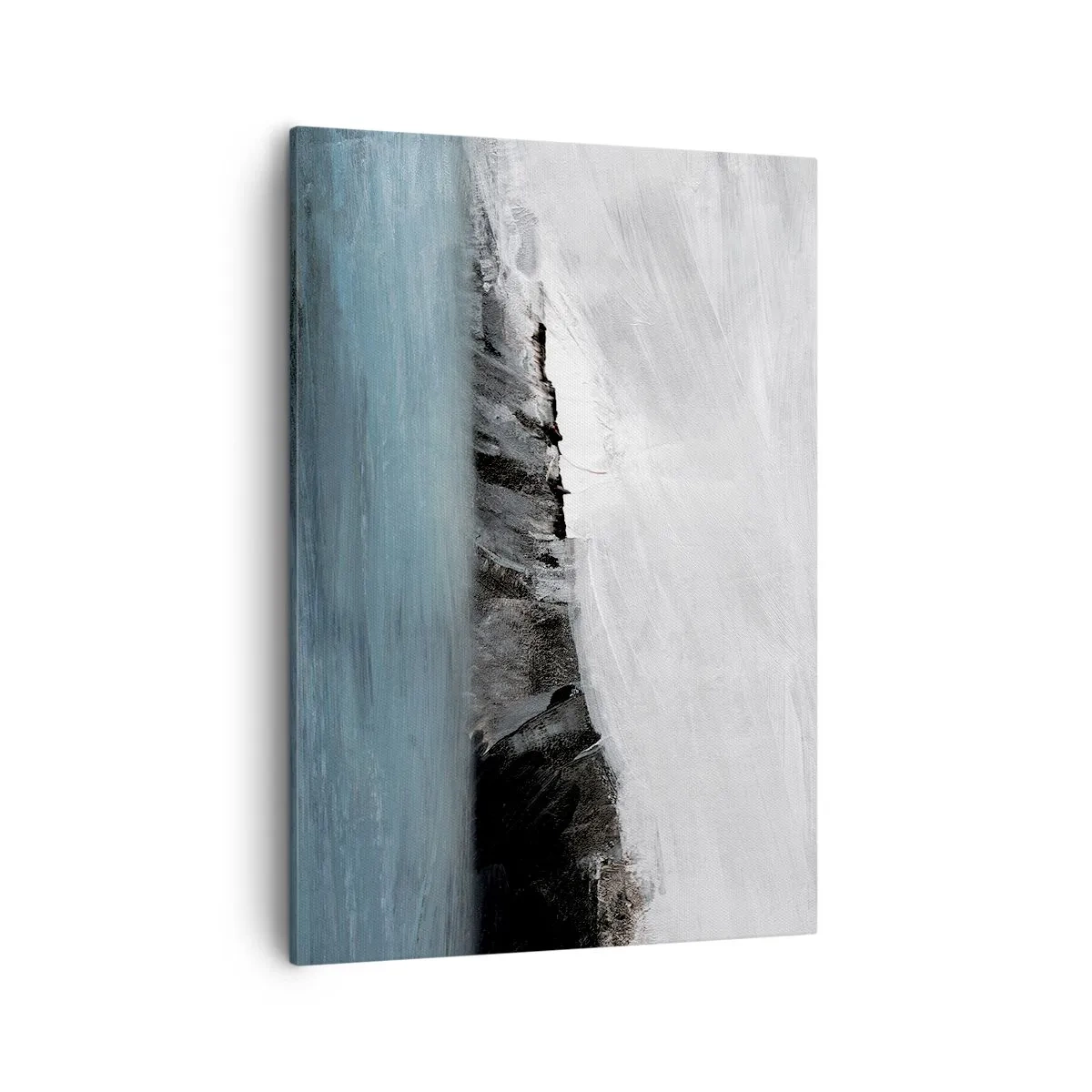 Canvastavla - Bild på duk - Vatten - jord: en krock mellan elementen - 50x70 cm