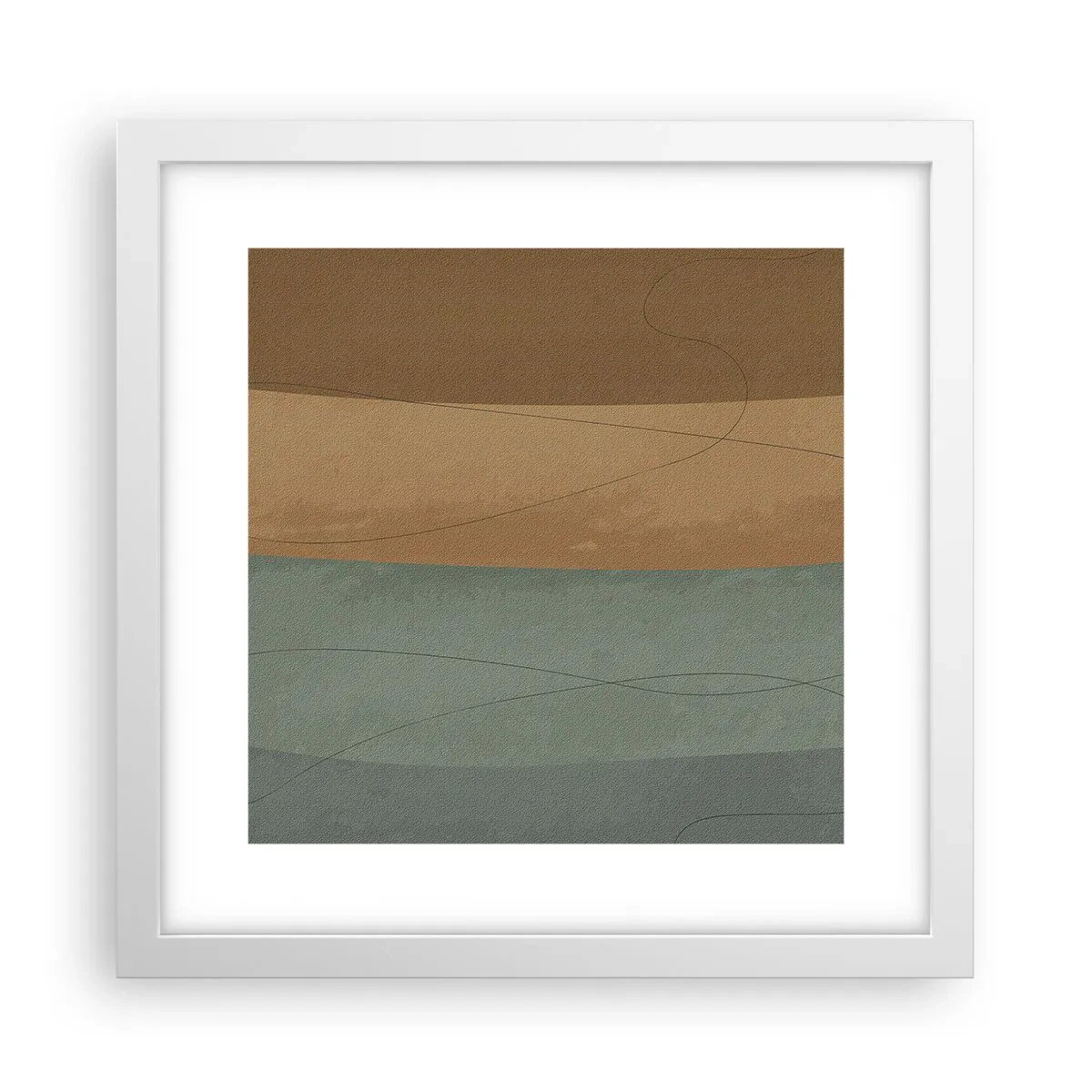 Affisch i vit ram - Horisontell komposition - 30x30 cm