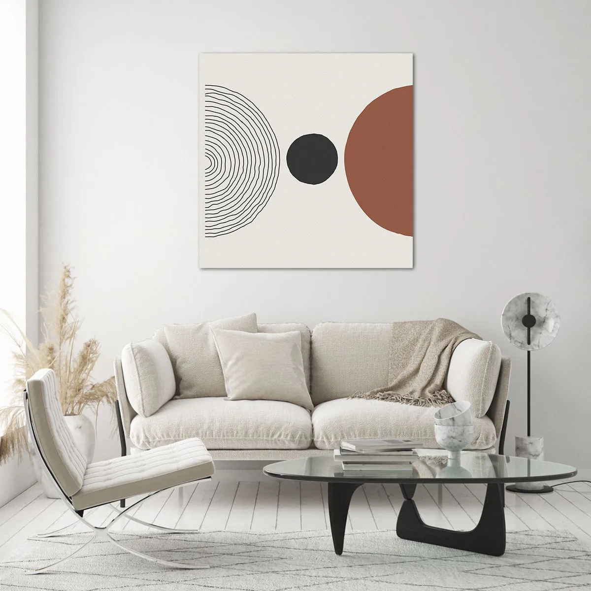 Glastavla - Bild på glas - I fokus - 70x70 cm