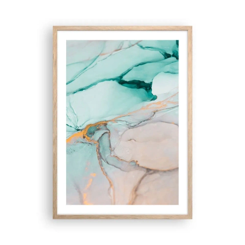 Affisch i ram av ljusek - Formernas och färgernas dans - 50x70 cm