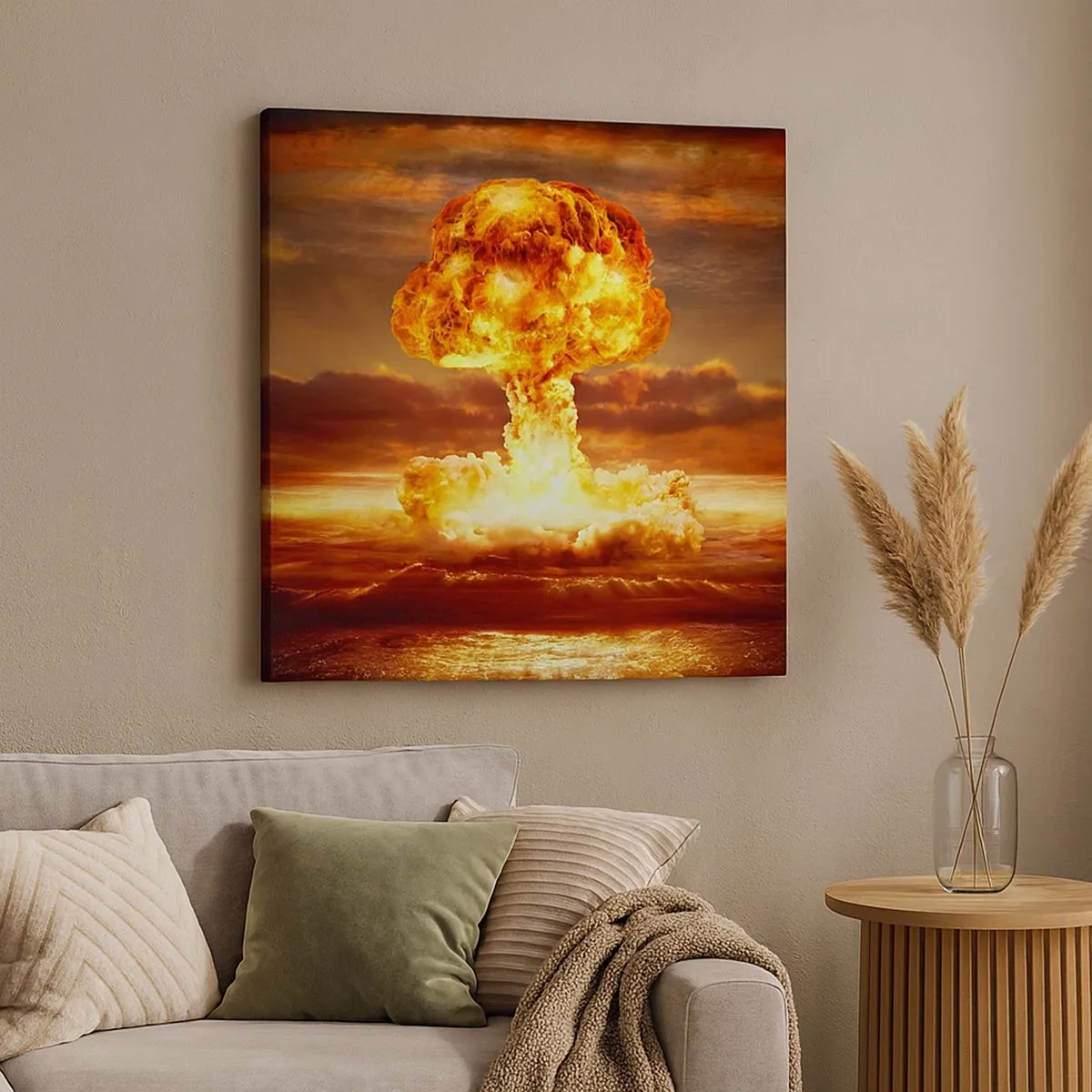 Canvastavla - Bild på duk - Och så blir det slut - 30x30 cm