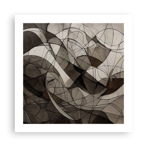 Affisch - Cirkulation av jordens färger - 50x50 cm