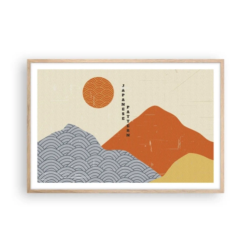Affisch i ram av ljusek - I den japanska andan - 91x61 cm