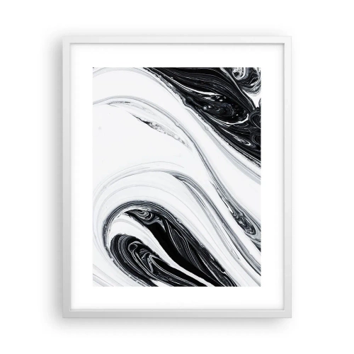Affisch i vit ram - Motsatskombination - 40x50 cm