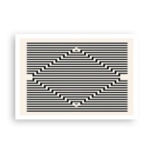 Affisch - Geometrisk illusion - 100x70 cm