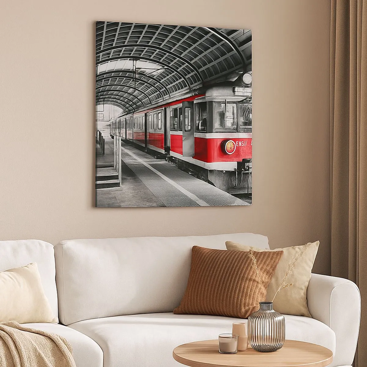 Canvastavla - Bild på duk - Det är kanske livets resa? - 30x30 cm