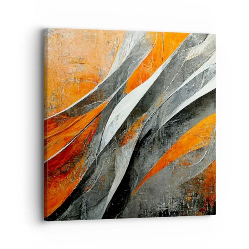Canvastavla - Bild på duk - Värme och kyla - 30x30 cm
