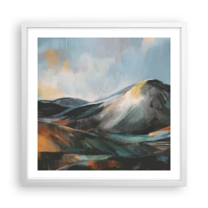 Affisch i vit ram - Råa och vackra - 50x50 cm