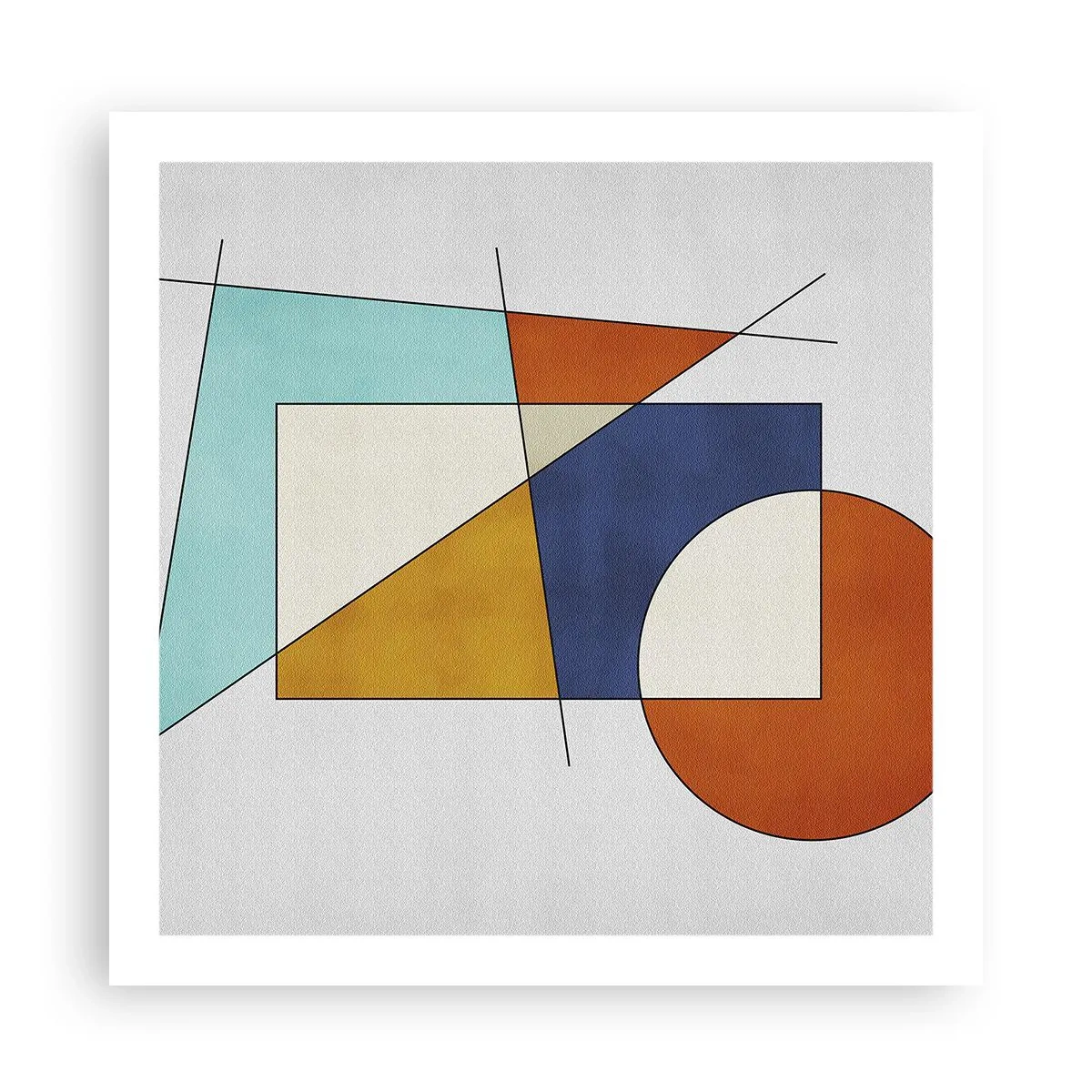 Affisch - Abstraktion: modernistiskt nöje - 60x60 cm