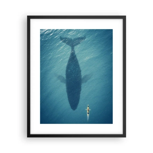 Affisch i svart ram - Möte på havet - 40x50 cm