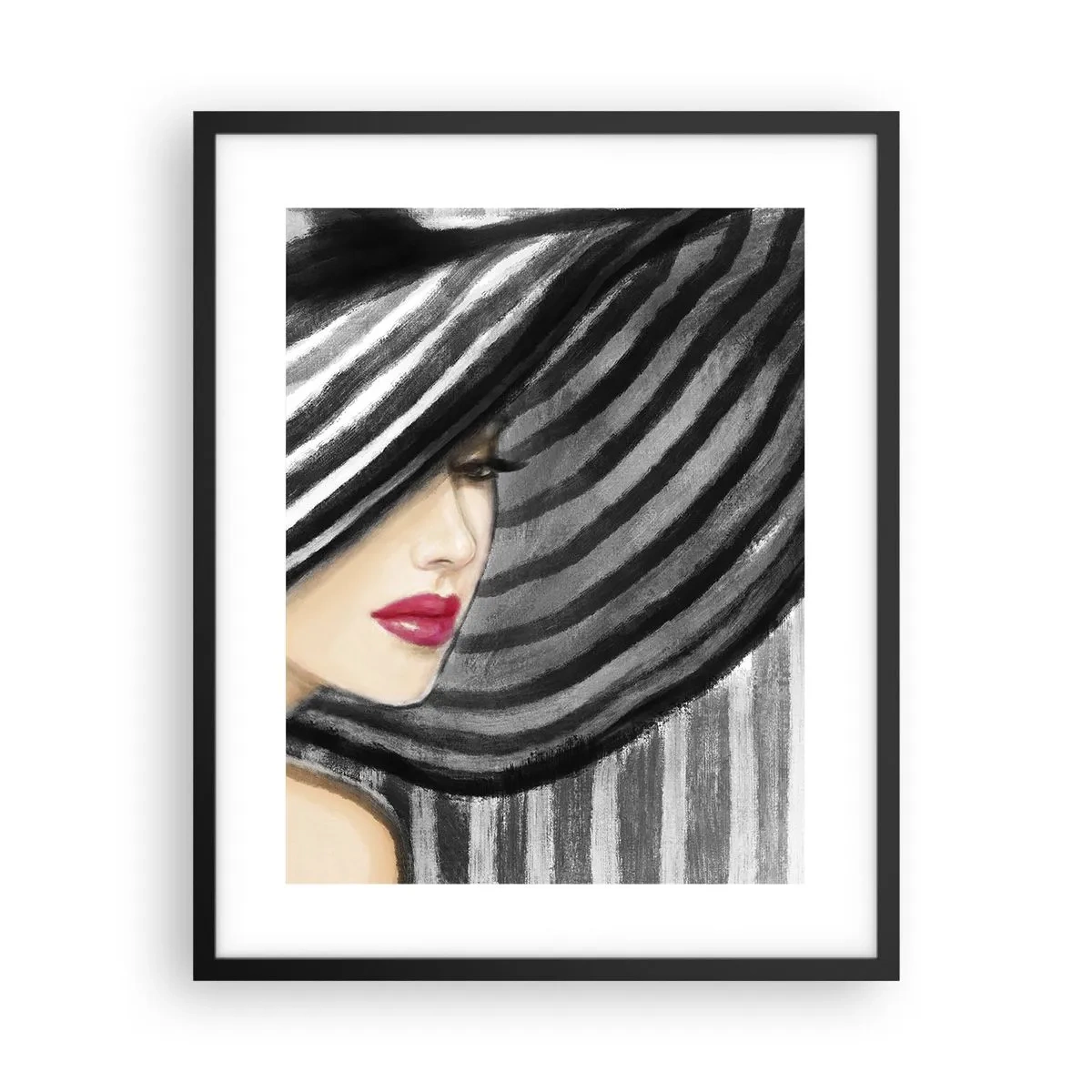 Affisch i svart ram - Var hittar jag dig? - 40x50 cm