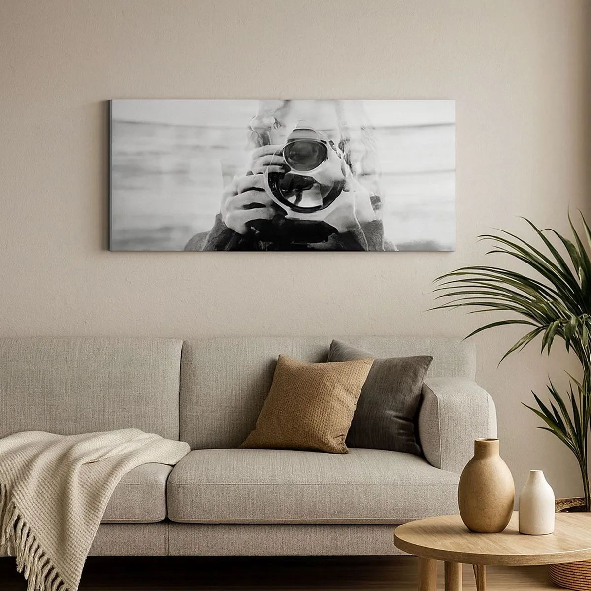 Canvastavla - Bild på duk - Skapare och material - 100x40 cm