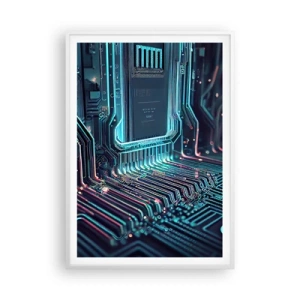 Affisch i vit ram - Så här tänker jag... - 70x100 cm