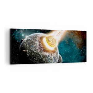 Canvastavla - Bild på duk - Förödelse eller födsel? - 120x50 cm