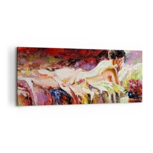Canvastavla - Bild på duk - Venus försänkt i sina tankar - 100x40 cm