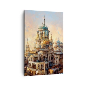 Canvastavla - Bild på duk - Städernas stad - 80x120 cm