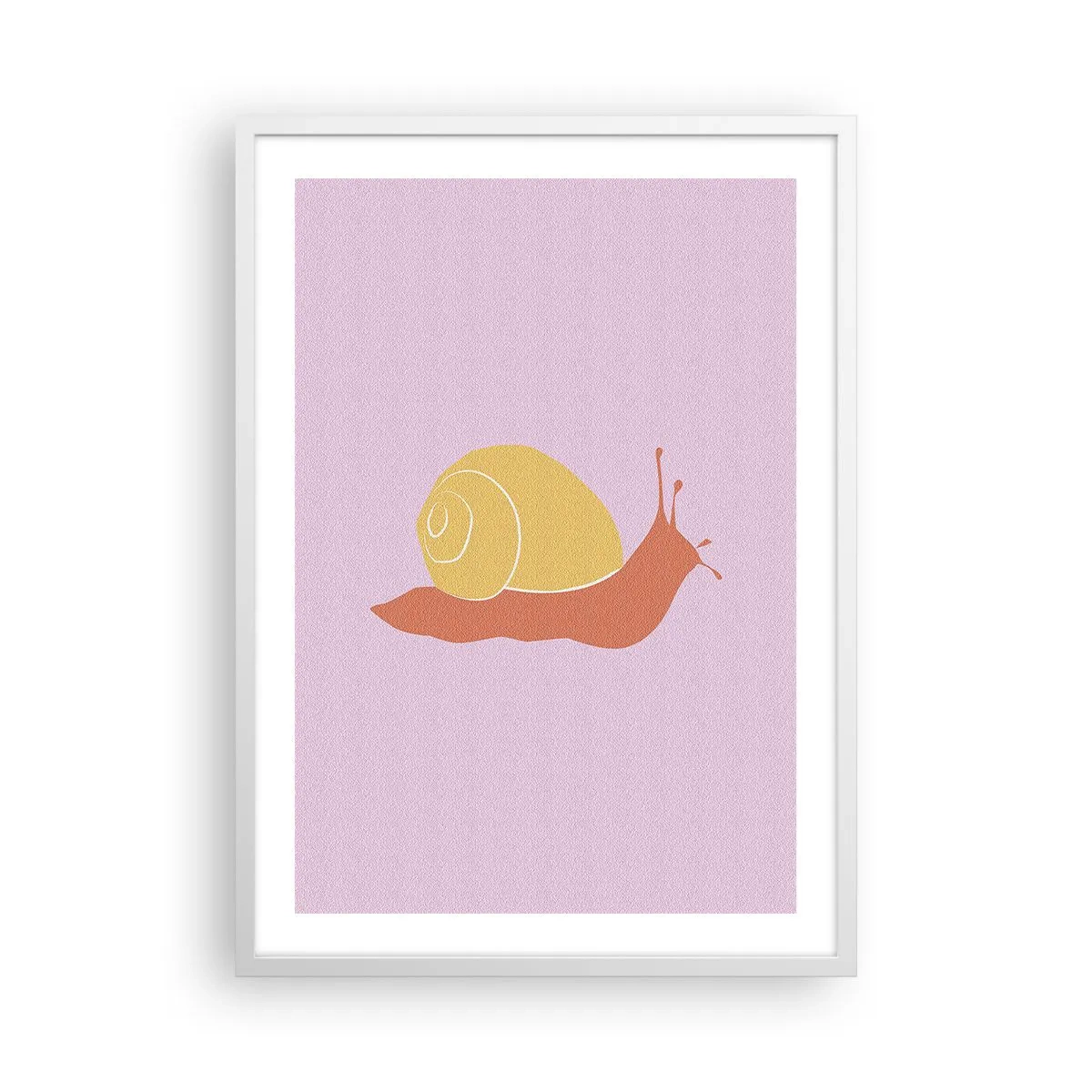 Affisch i vit ram - Det är ingen brådska - 50x70 cm