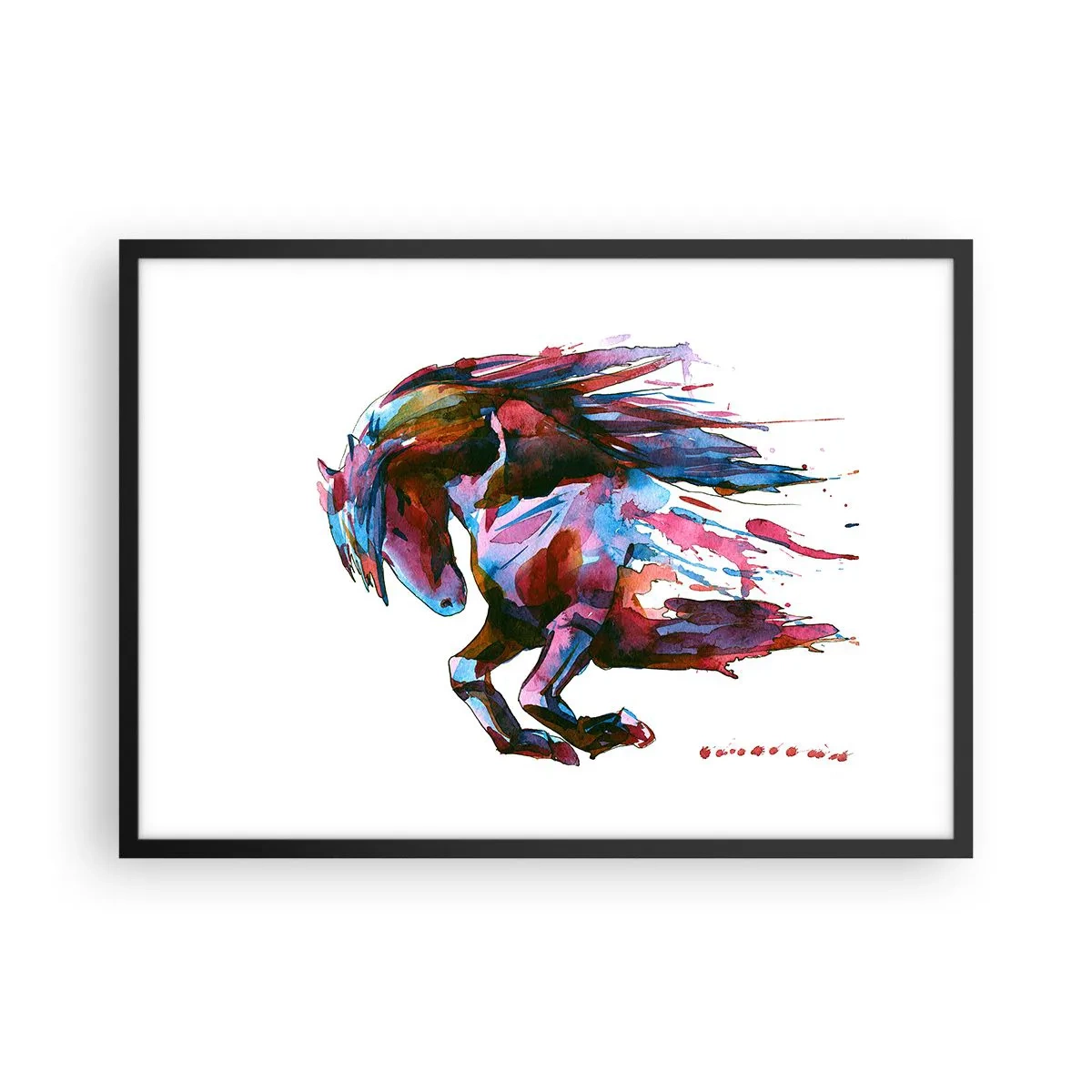 Affisch i svart ram - I extas - 70x50 cm