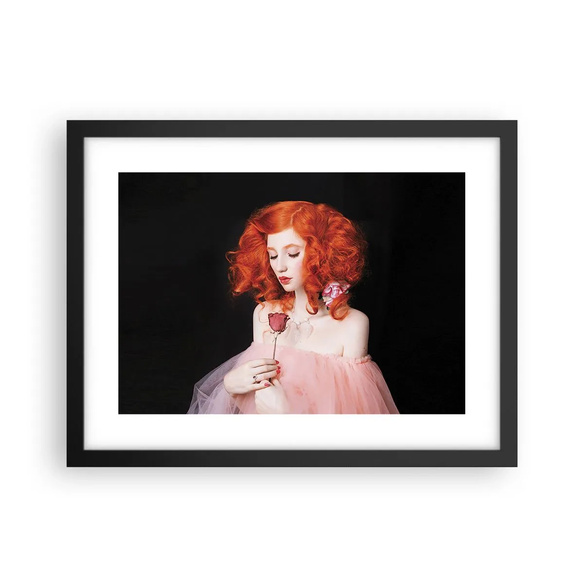 Affisch i svart ram - I Barockstil - 40x30 cm