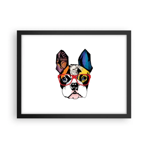 Affisch i svart ram - Intellektuell - 40x30 cm