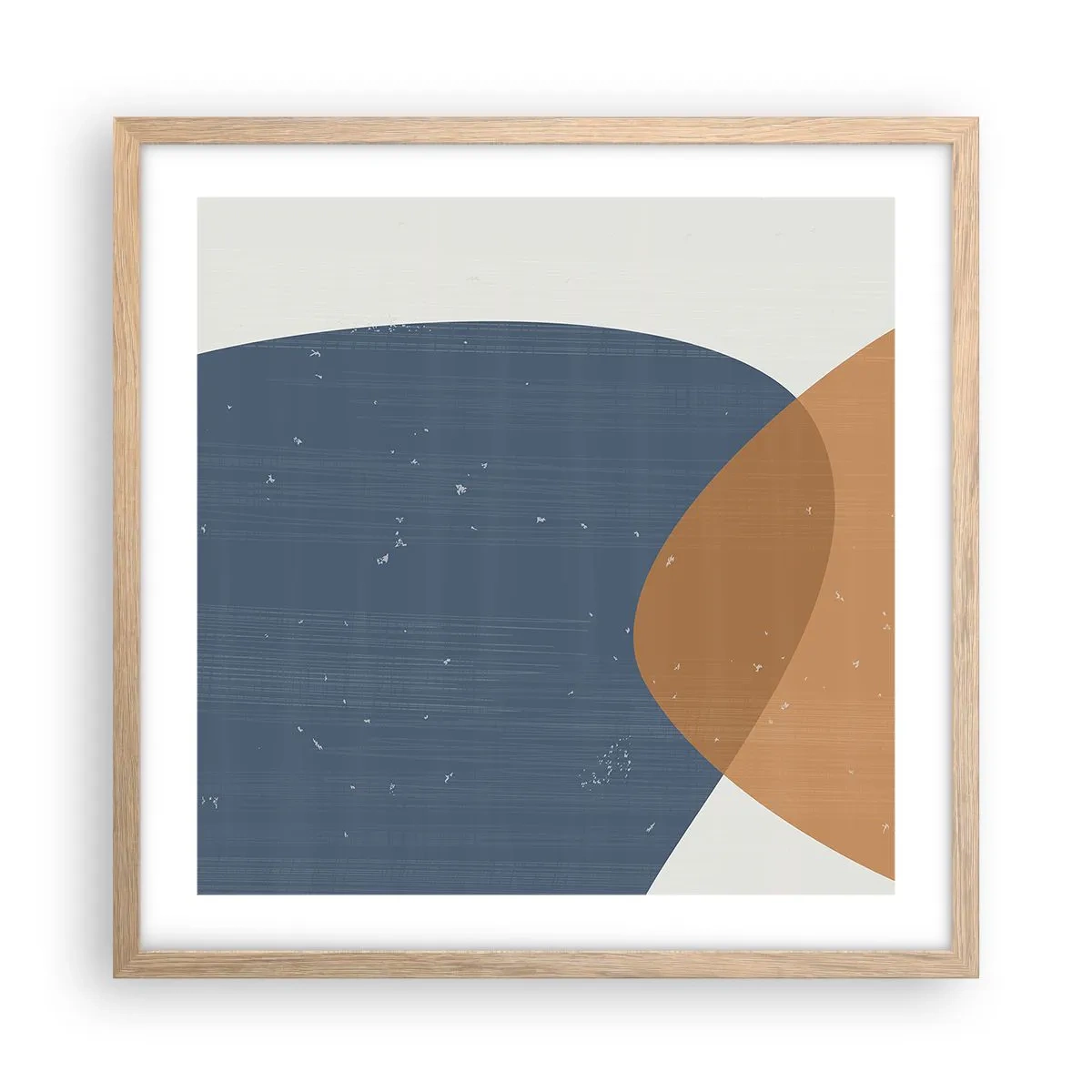 Affisch i ram av ljusek - Ovaler och influenser - 50x50 cm
