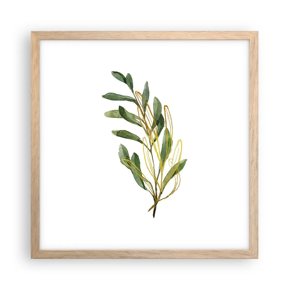 Affisch i ram av ljusek - Allt som är gott - 40x40 cm