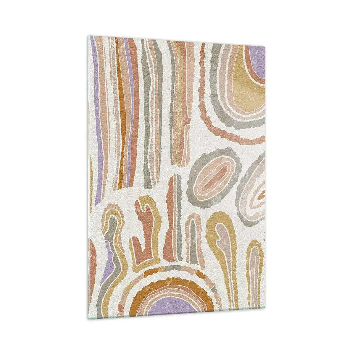 Glastavla - Bild på glas - Färgglada tvärsnitt - 50x70 cm