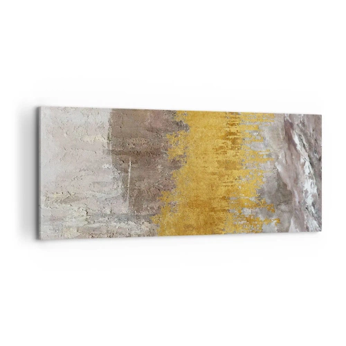 Canvastavla - Bild på duk - En gyllene explosion - 100x40 cm
