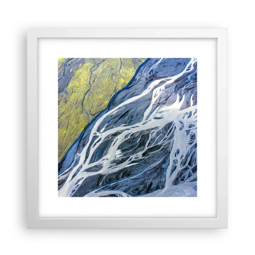 Affisch i vit ram - Naturens grottmålningar - 30x30 cm