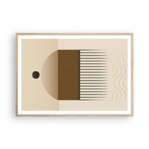 Affisch i ram av ljusek - Olika tillstånd - 100x70 cm