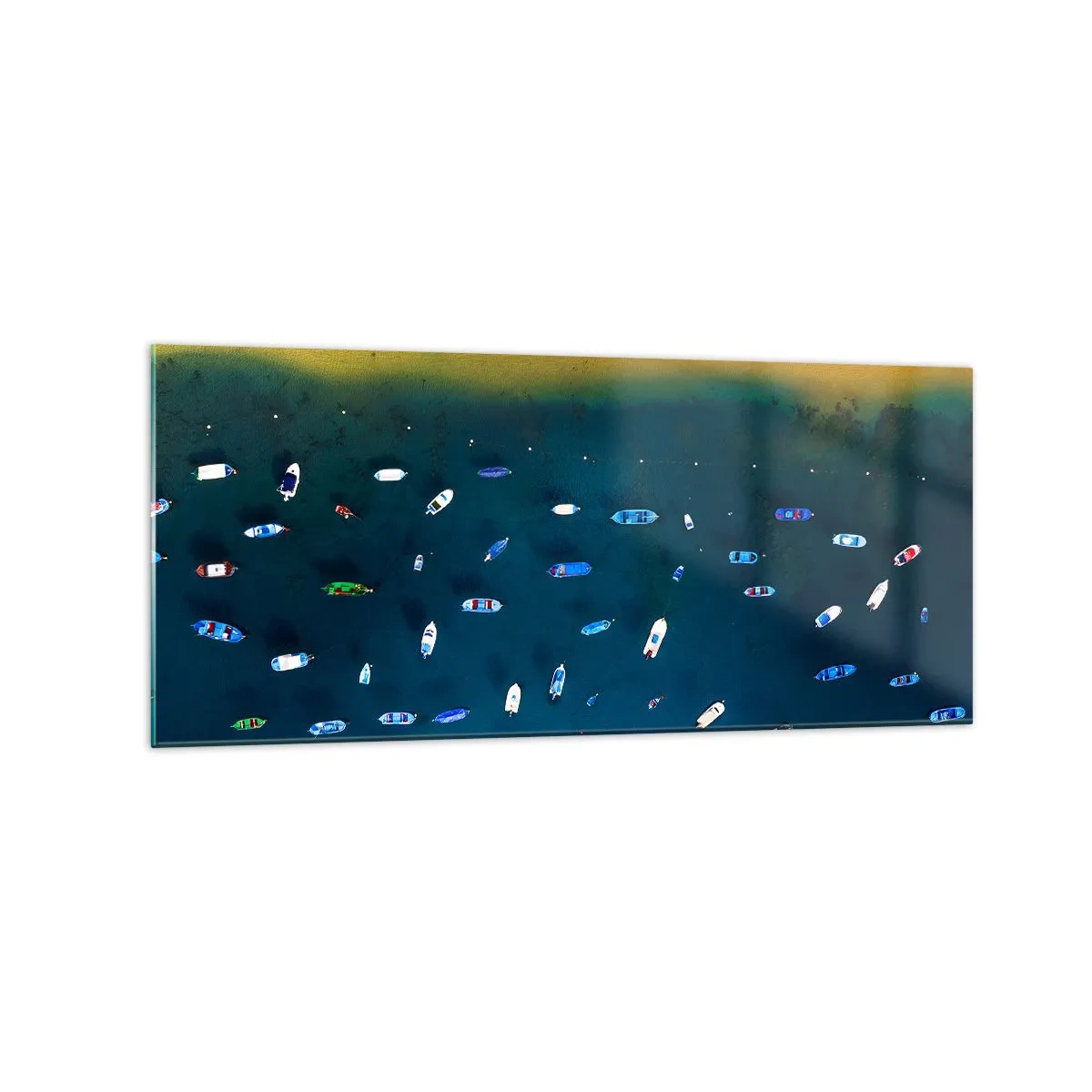 Glastavla - Bild på glas - Ett semesterspel - 120x50 cm