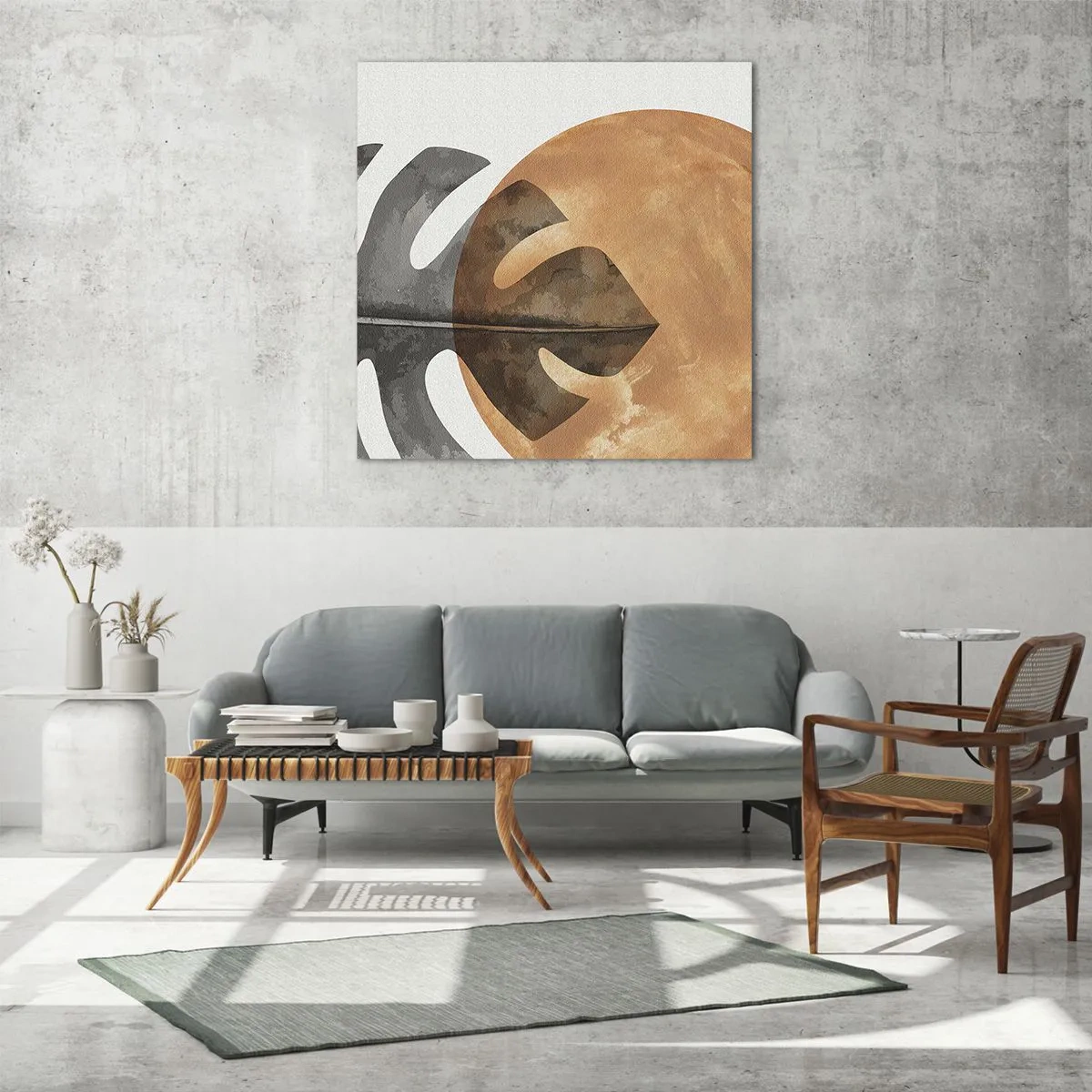 Glastavla - Bild på glas - Alltid solen - 60x60 cm