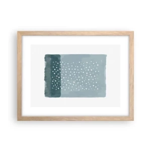 Affisch i ram av ljusek - Uppstådda ur det blåa - 40x30 cm