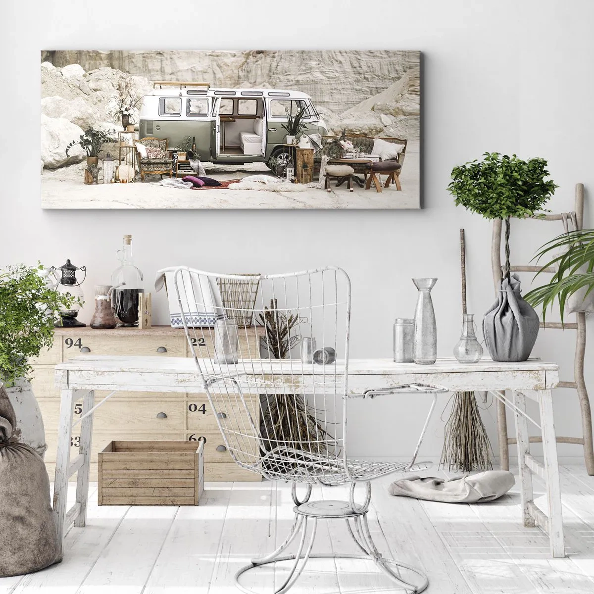 Canvastavla - Bild på duk - Dags att börja resan - 140x50 cm