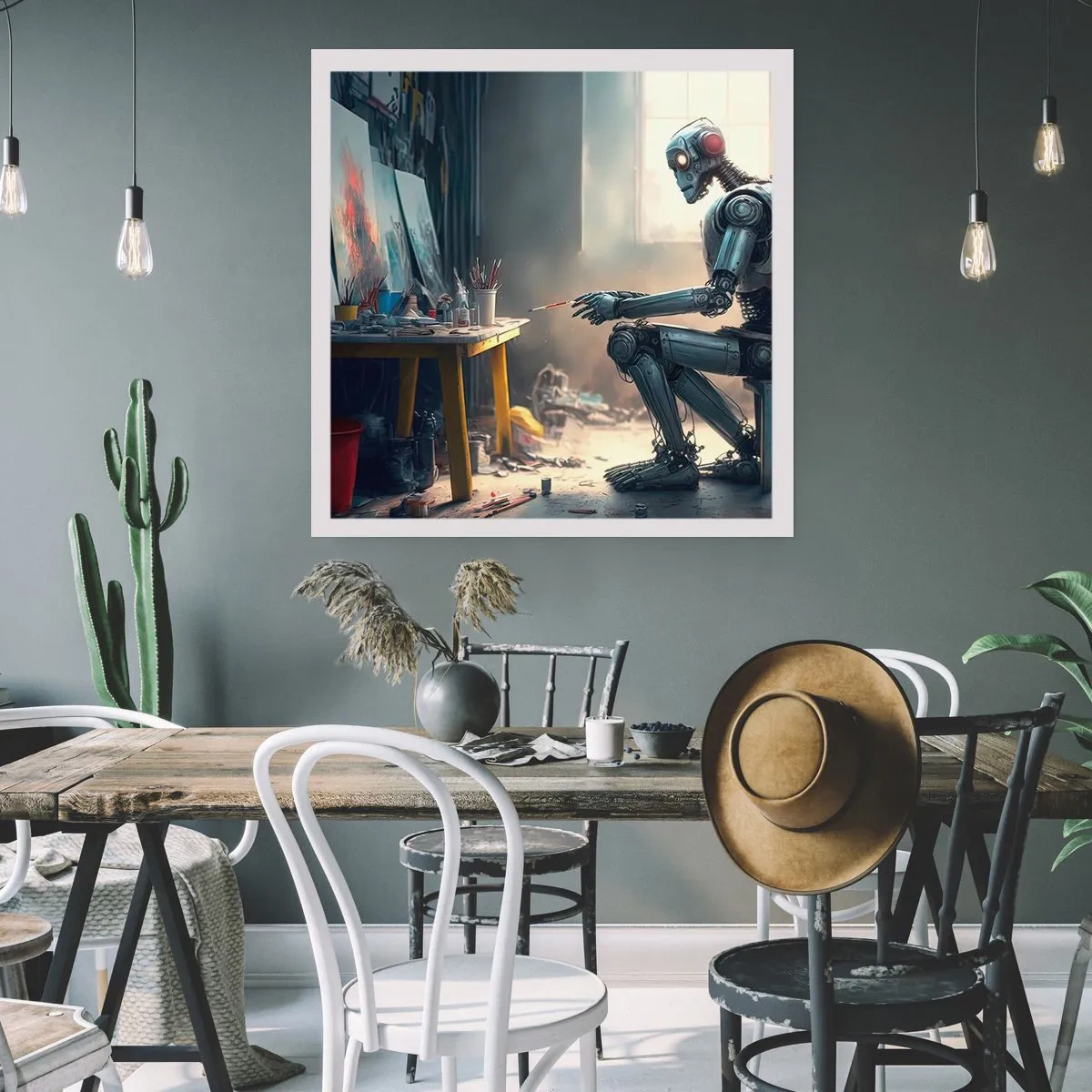 Affisch - Den skapande handlingen - 60x60 cm