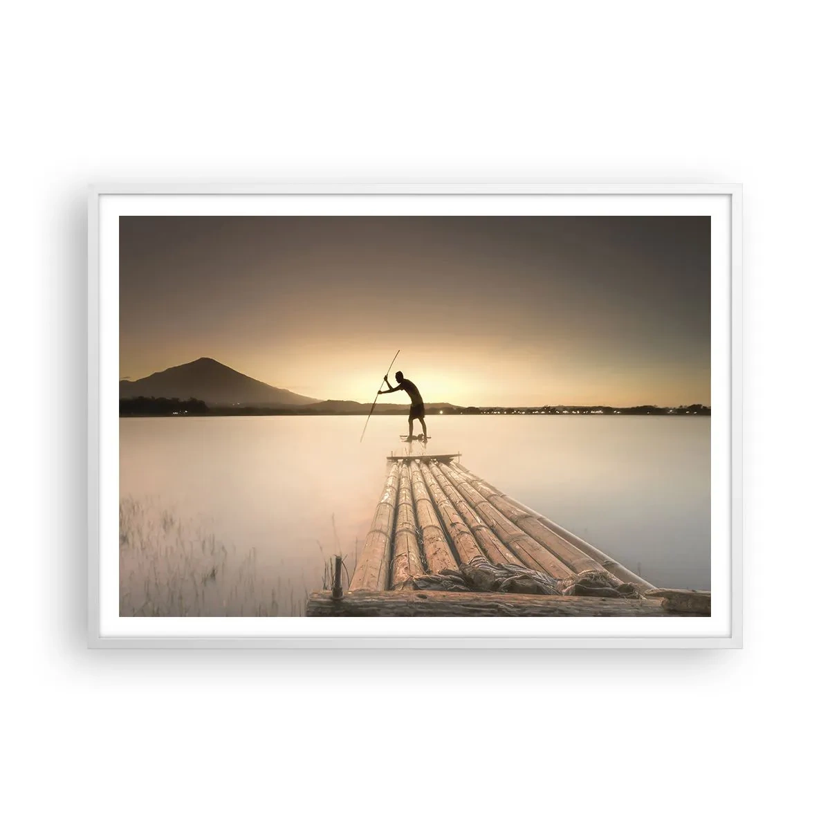 Affisch i vit ram - Före avkoppling - 100x70 cm