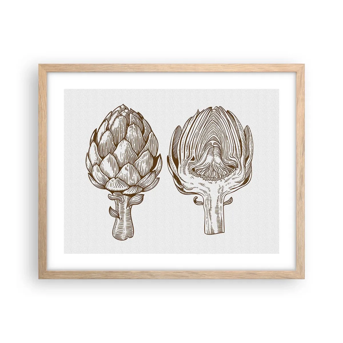 Affisch i ram av ljusek - Anatomilektion - 50x40 cm