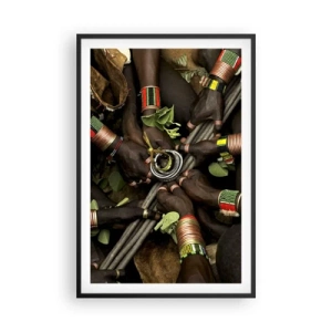 Affisch i svart ram - Vi är tillsammans - 61x91 cm