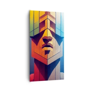 Canvastavla - Bild på duk - En man med principer - 65x120 cm