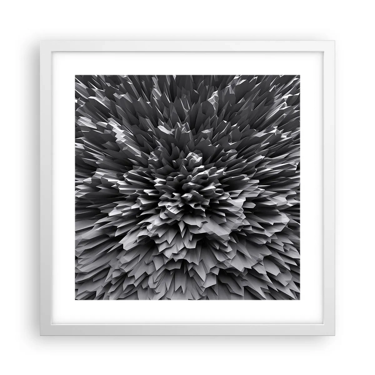 Affisch i vit ram - Det kan inte bli vassare än så här - 40x40 cm