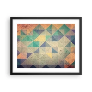 Affisch i svart ram - Trianglarnas republik - 50x40 cm