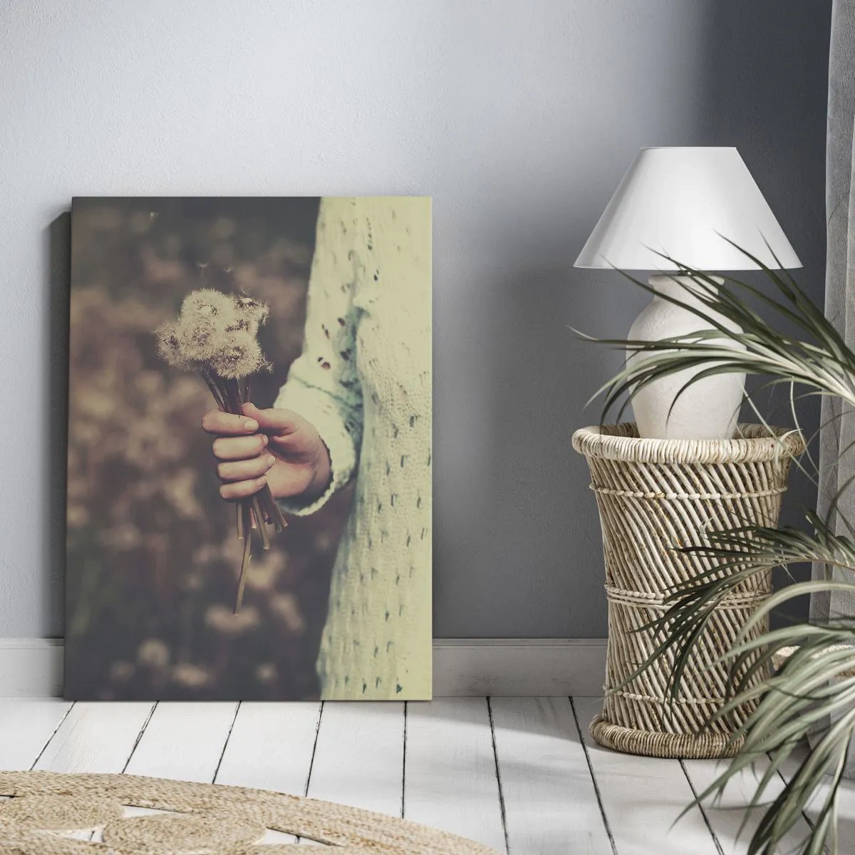 Canvastavla - Bild på duk - Behåll dem - 65x120 cm