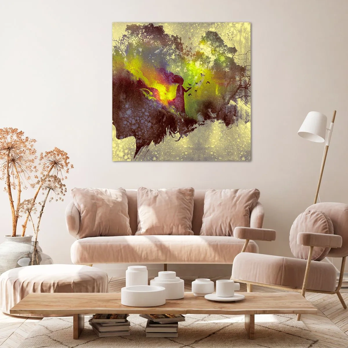 Canvastavla - Bild på duk - Moder Naturen - 50x50 cm
