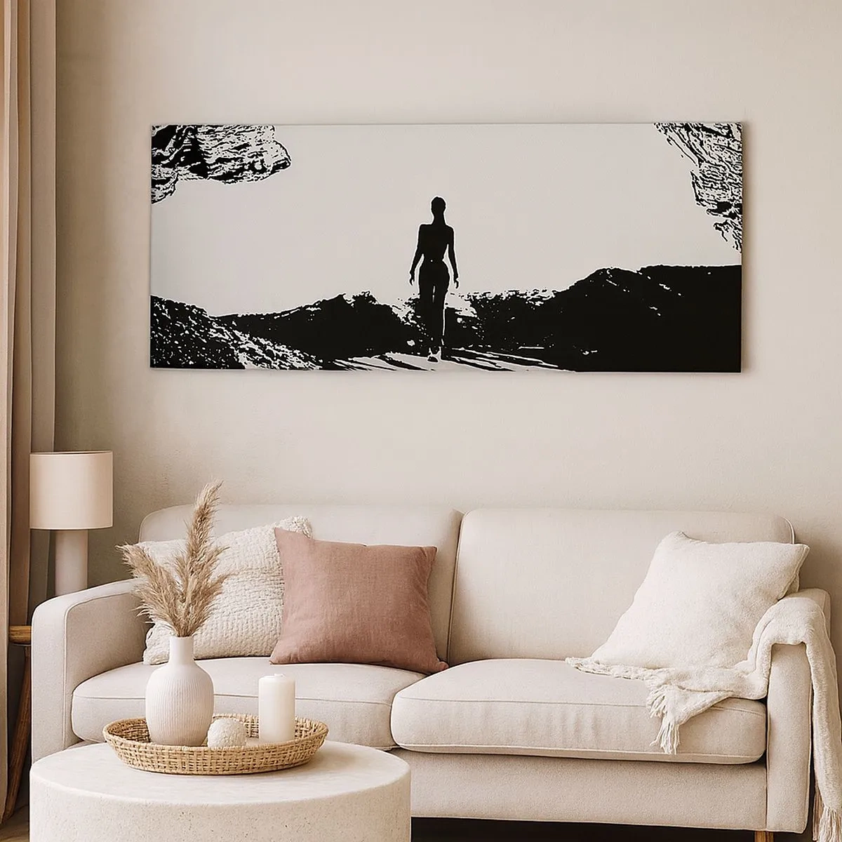 Canvastavla - Bild på duk - En ny blick - 100x40 cm