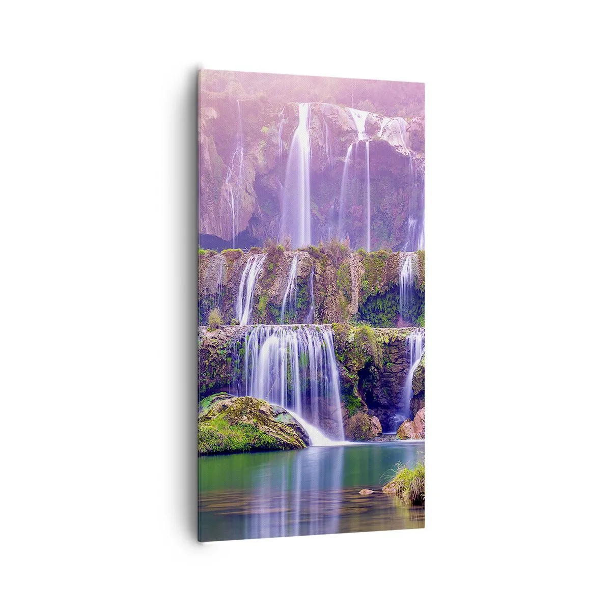 Canvastavla - Bild på duk - Trappan till himlen - 65x120 cm