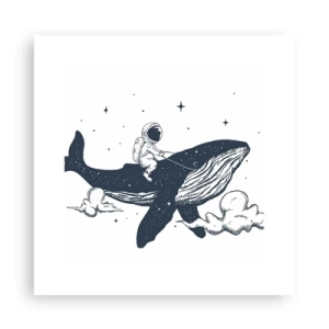 Affisch - Rymdäventyr - 30x30 cm